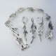 Komplet srebrnej biżuterii. Srebro + cyrkonie Próba 925. KJS040C